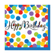 16 Serviettes en papier pois colorés