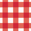 16 Serviettes en papier à carreaux rouges et blancs