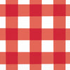 16 Serviettes en papier à carreaux rouges et blancs
