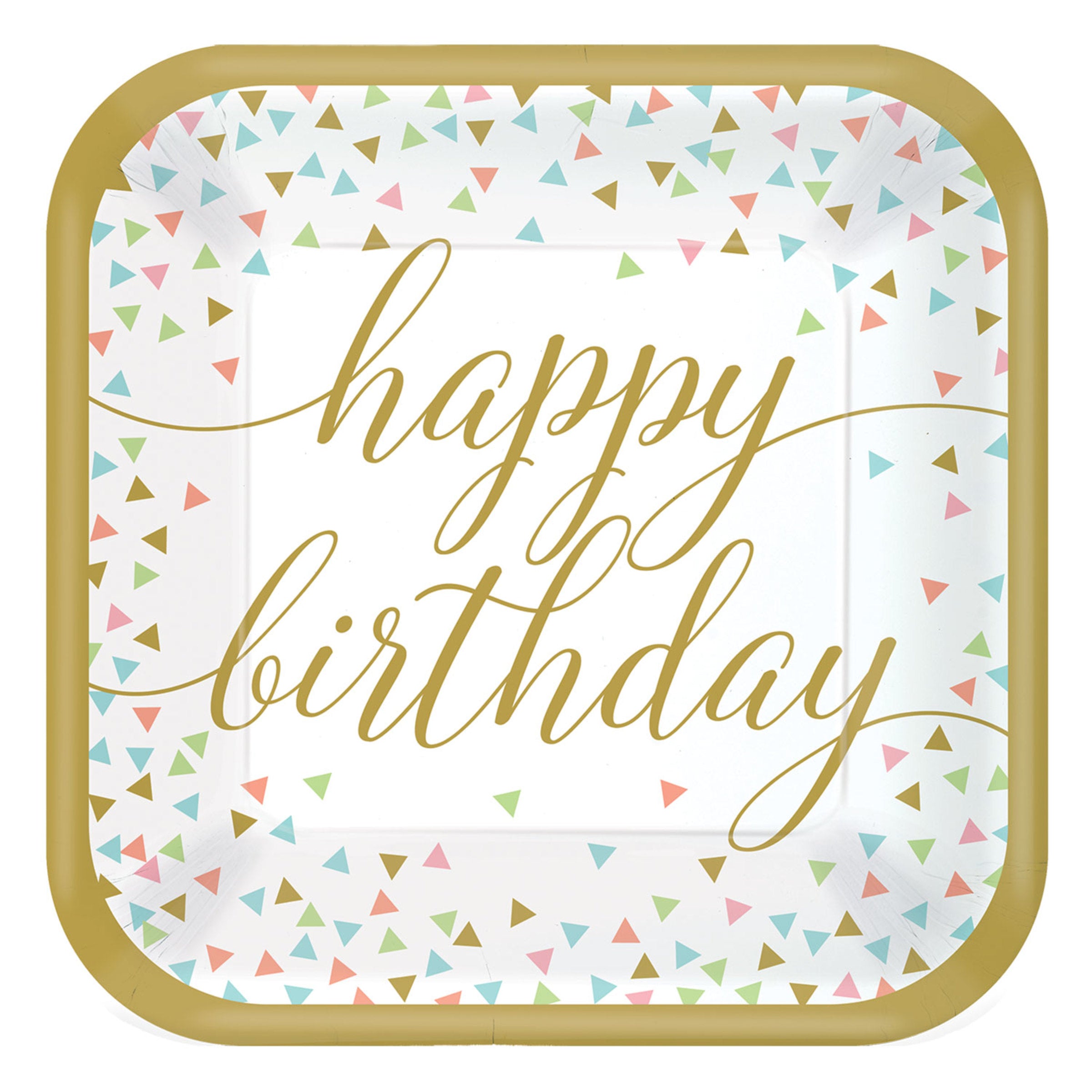 18 grandes assiettes happy birthday