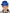Chapeau melon bleu adulte