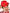 Chapeau melon rouge adulte