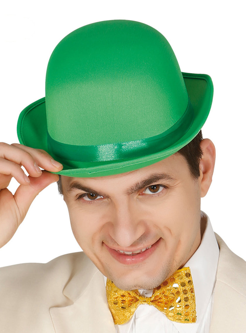 Chapeau melon vert adulte