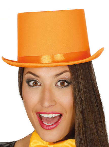 Chapeau élégant orange adulte