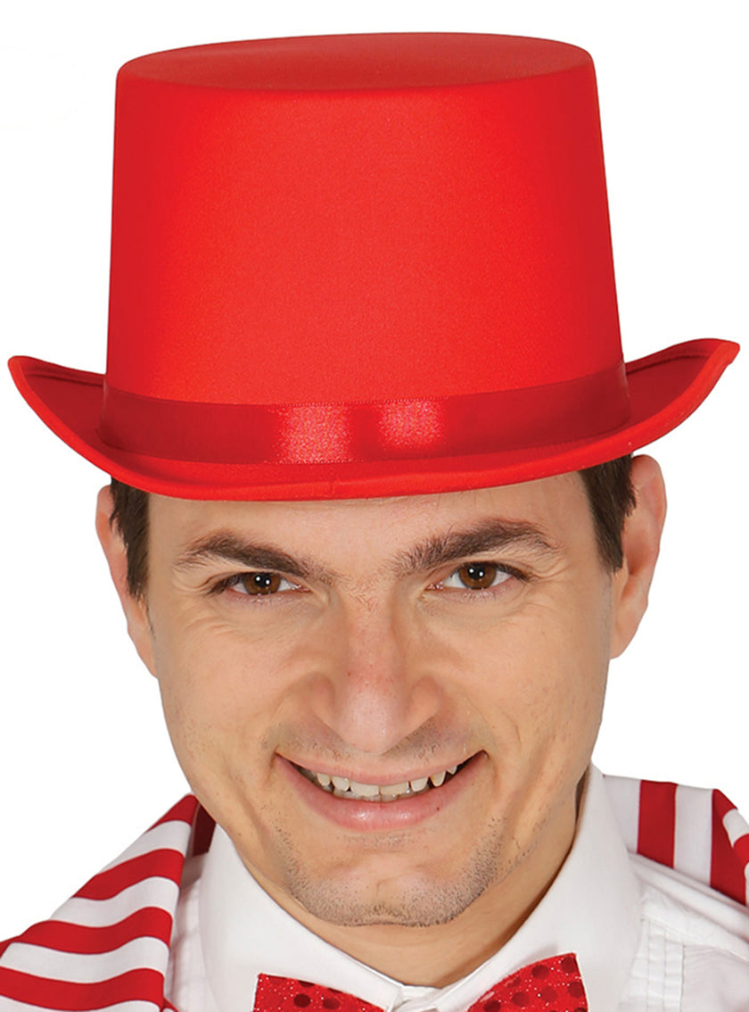 Chapeau élégant rouge adulte