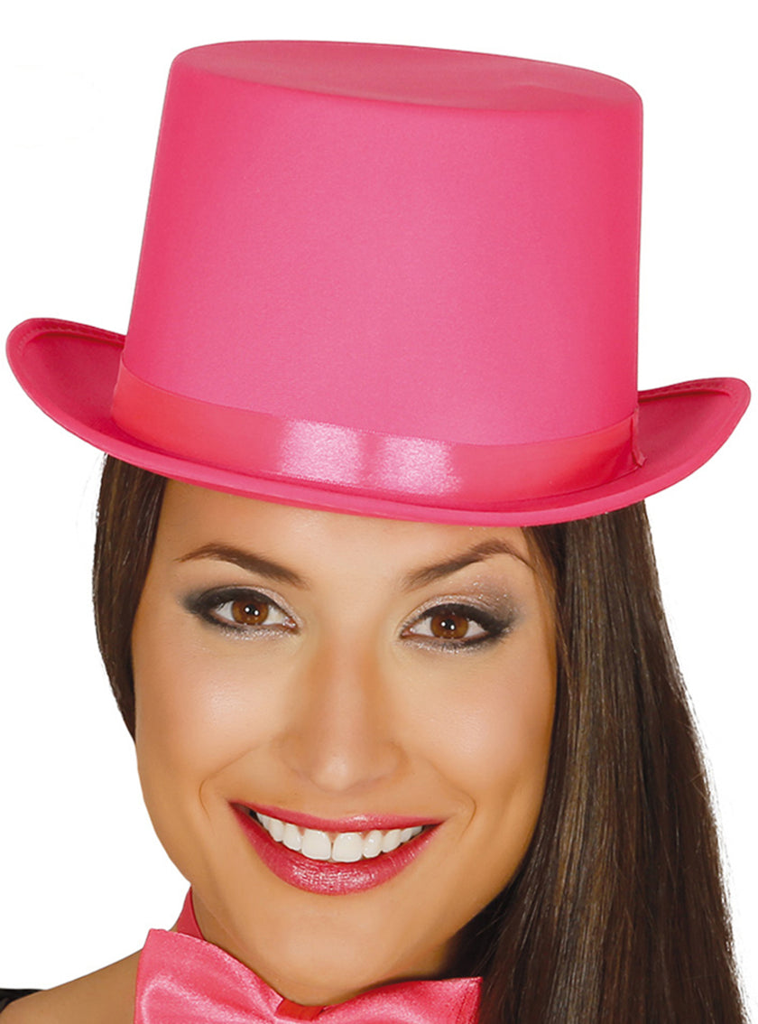 Chapeau élégant rose adule