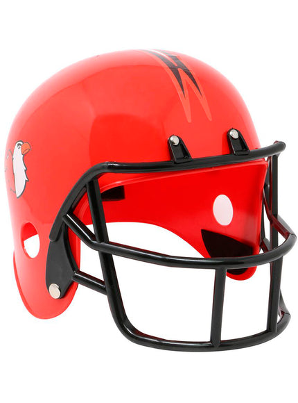 Casque de football américain rouge adulte