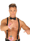 Menottes policier velours rose adulte