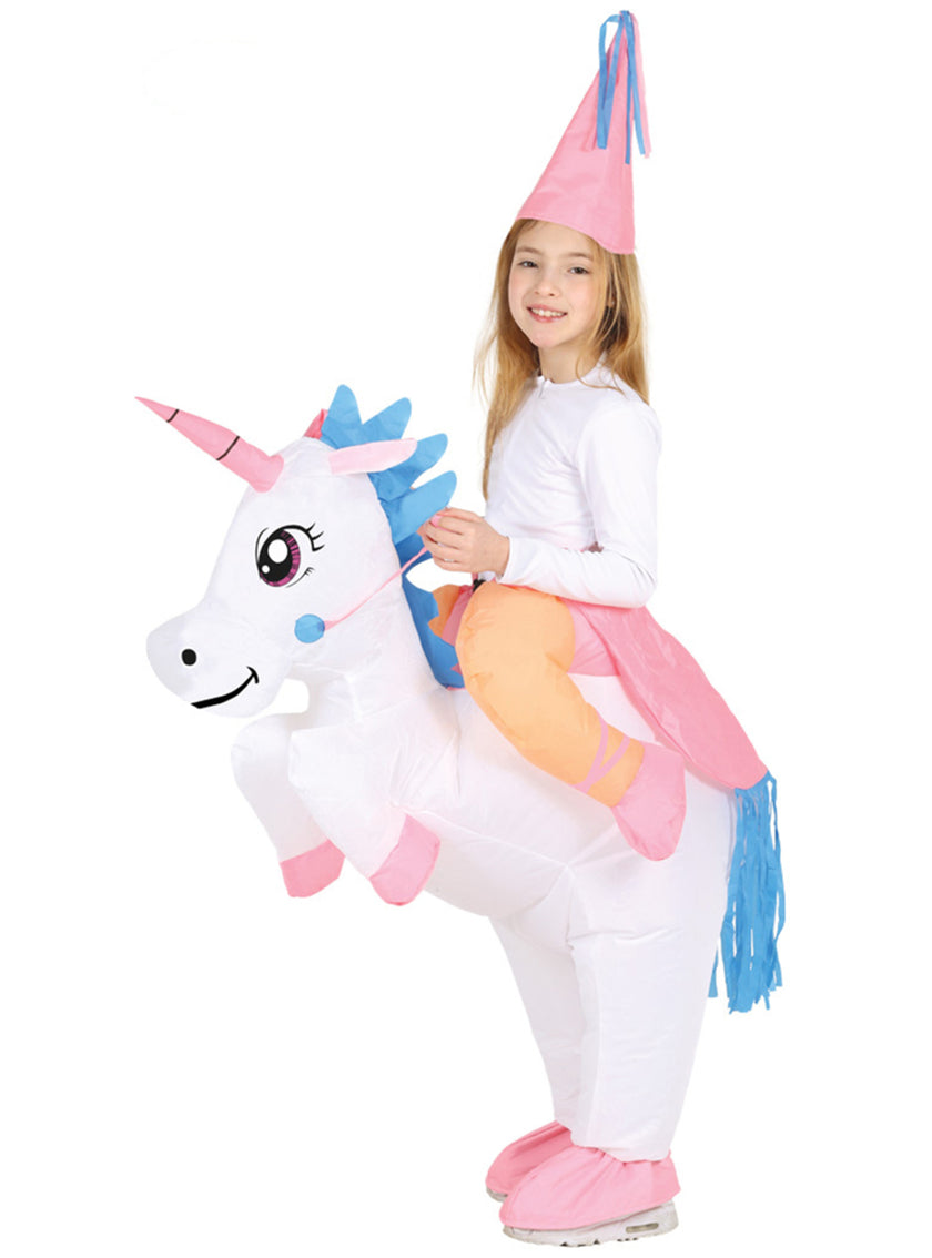 Déguisement licorne porte-moi gonflable fille