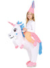 Déguisement licorne porte-moi gonflable fille