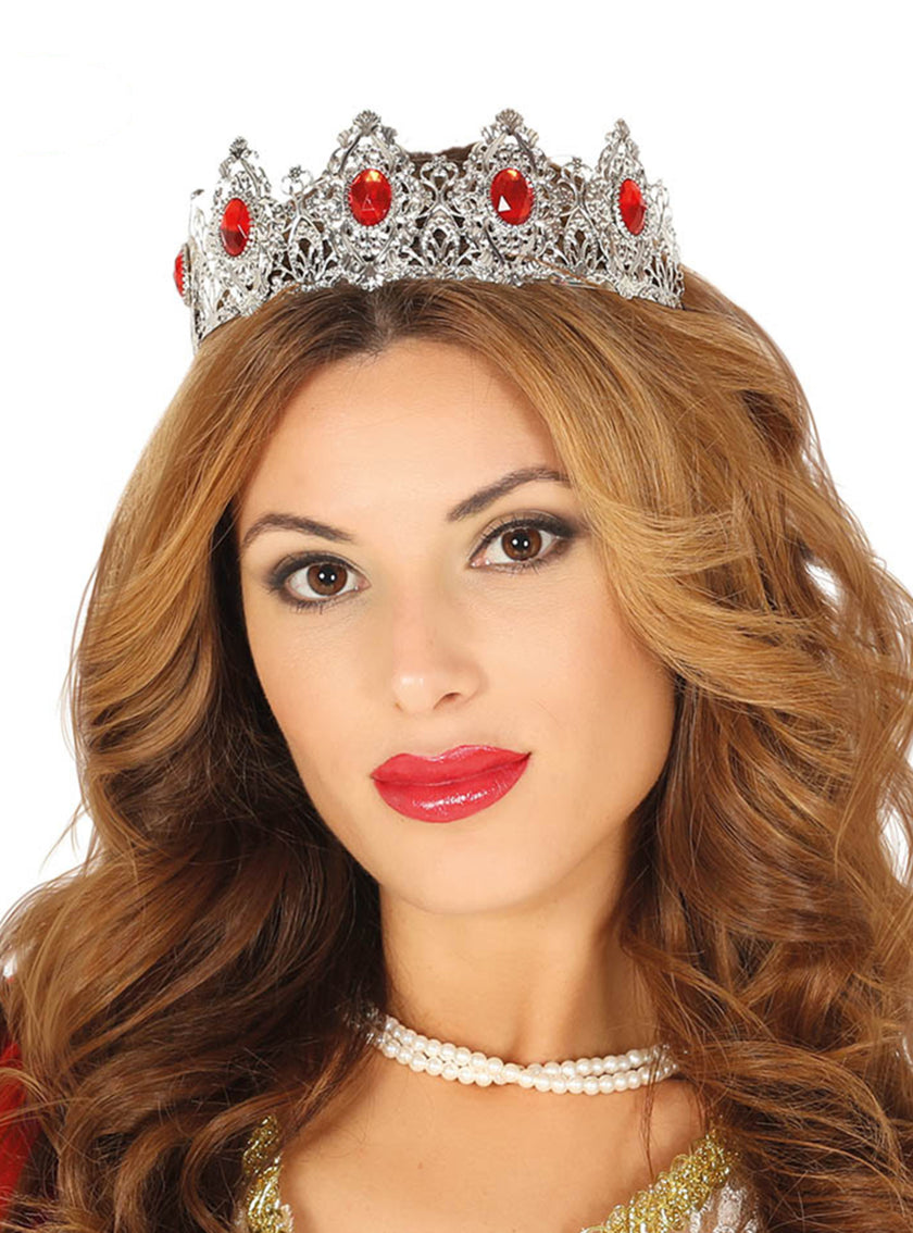 Couronne princesse argentée femme