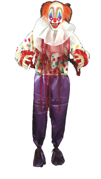 CLOWN DE L 'HORREUR 166CM ANIME ET LUMINEUX