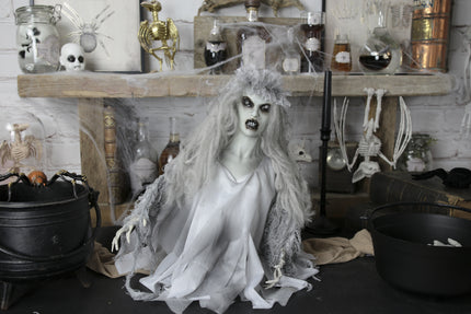 DAME BLANCHE ANIMEE 40CM