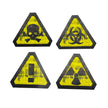 WARNING AUTOCOLLANTS X4