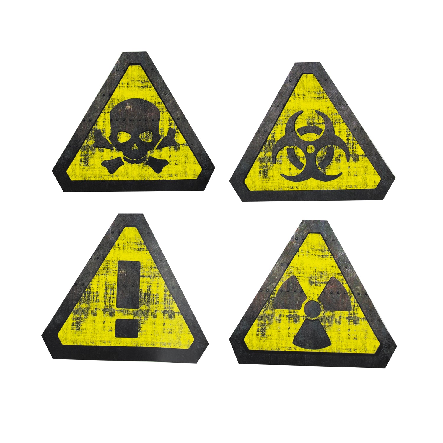 WARNING AUTOCOLLANTS X4