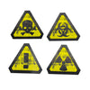WARNING AUTOCOLLANTS X4