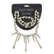 SET COLLIER + BRACELET TETE DE MORT