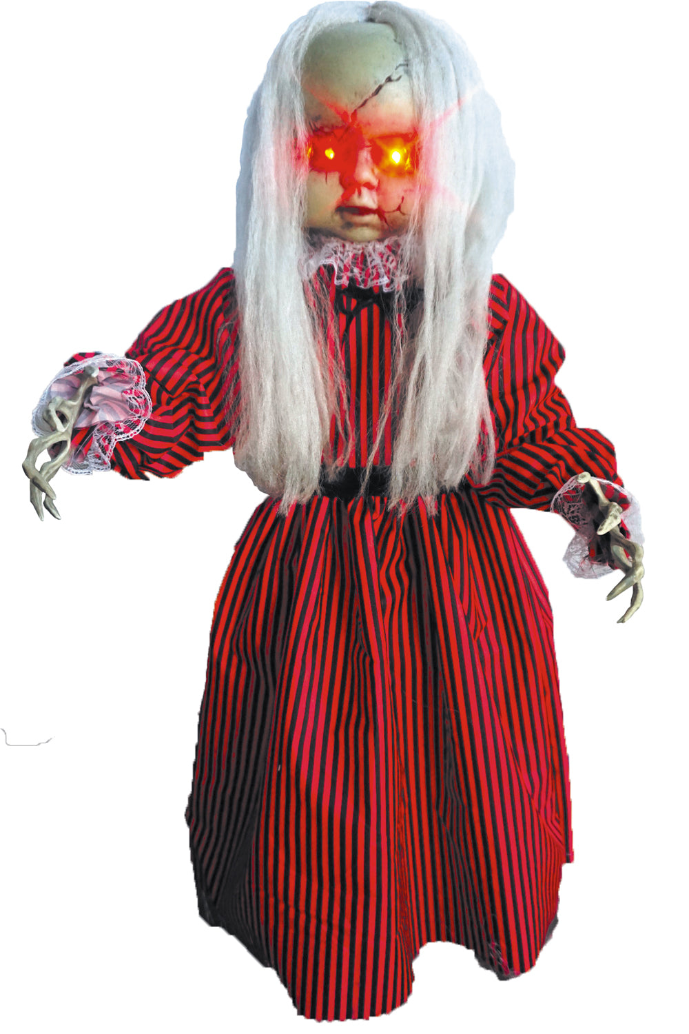 POUPEE DE L HORREUR ANIMEE SONORE ET LUMINEUSE 83CM