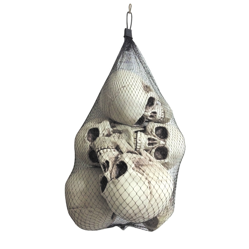 FILET DE 6 TETES DE MORT 17CM