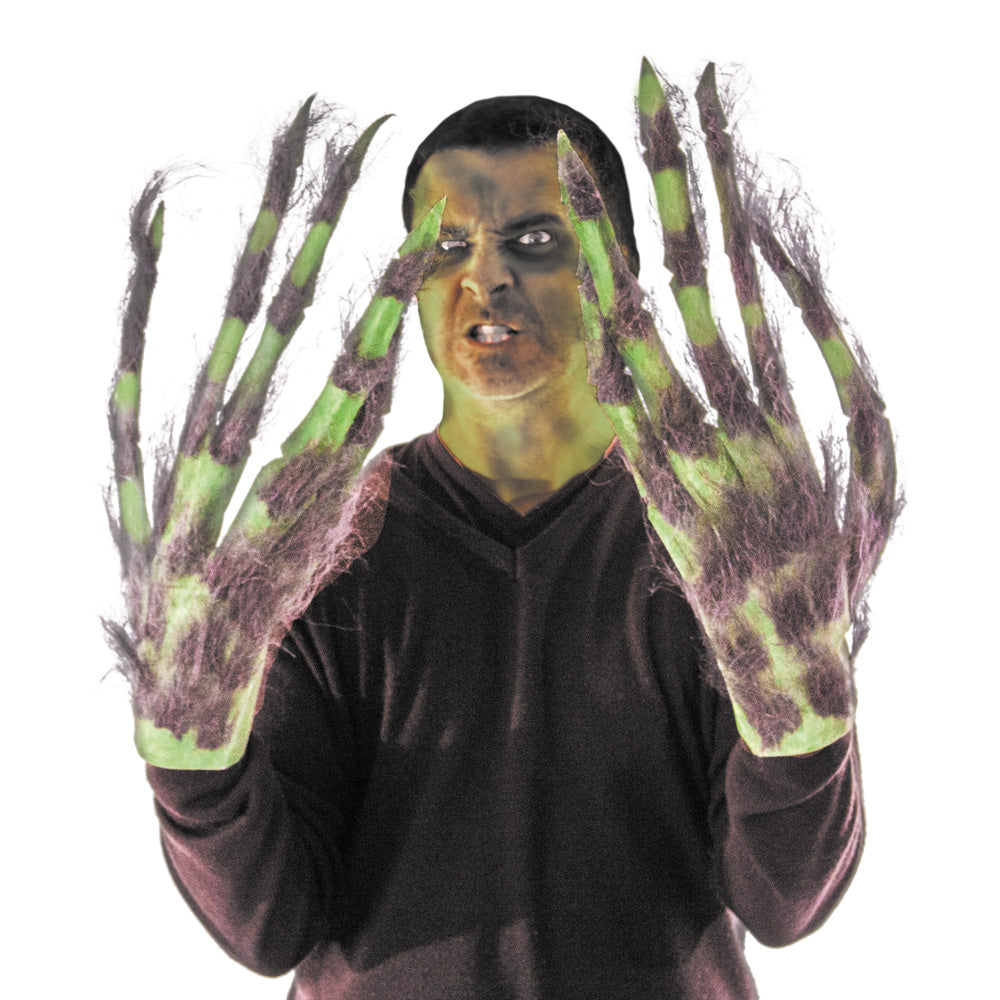 GANTS DE TROLL POILU VERT