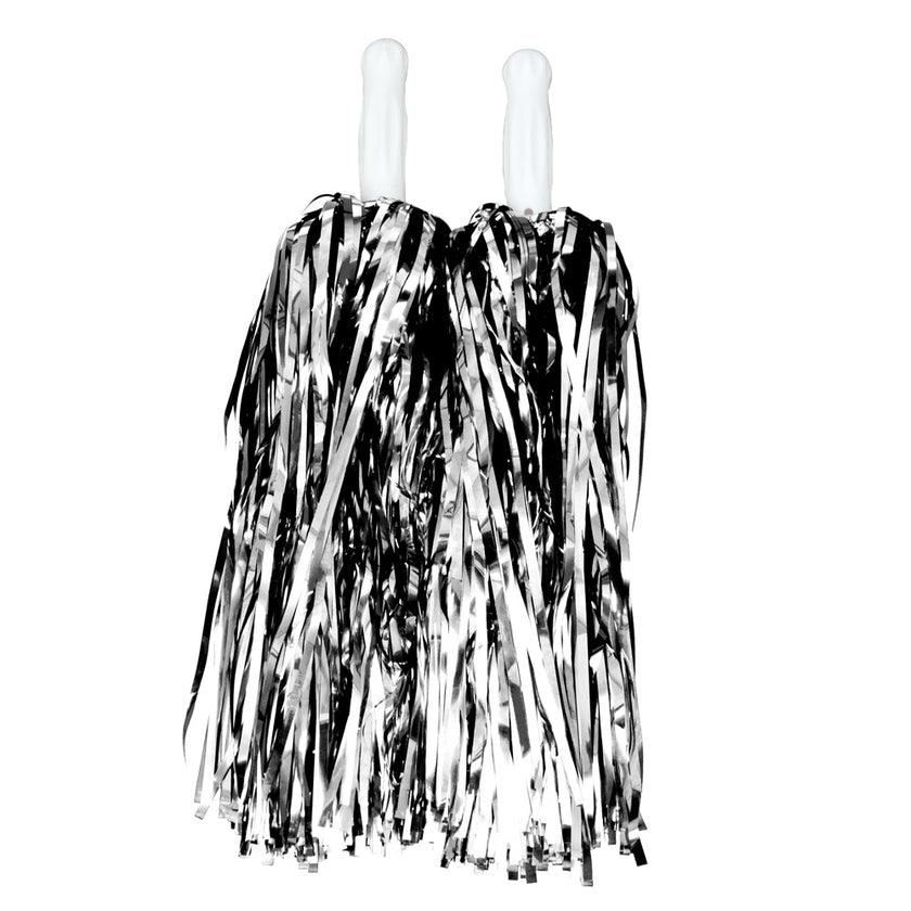 POMPOM METALISEE X2 ARGENT