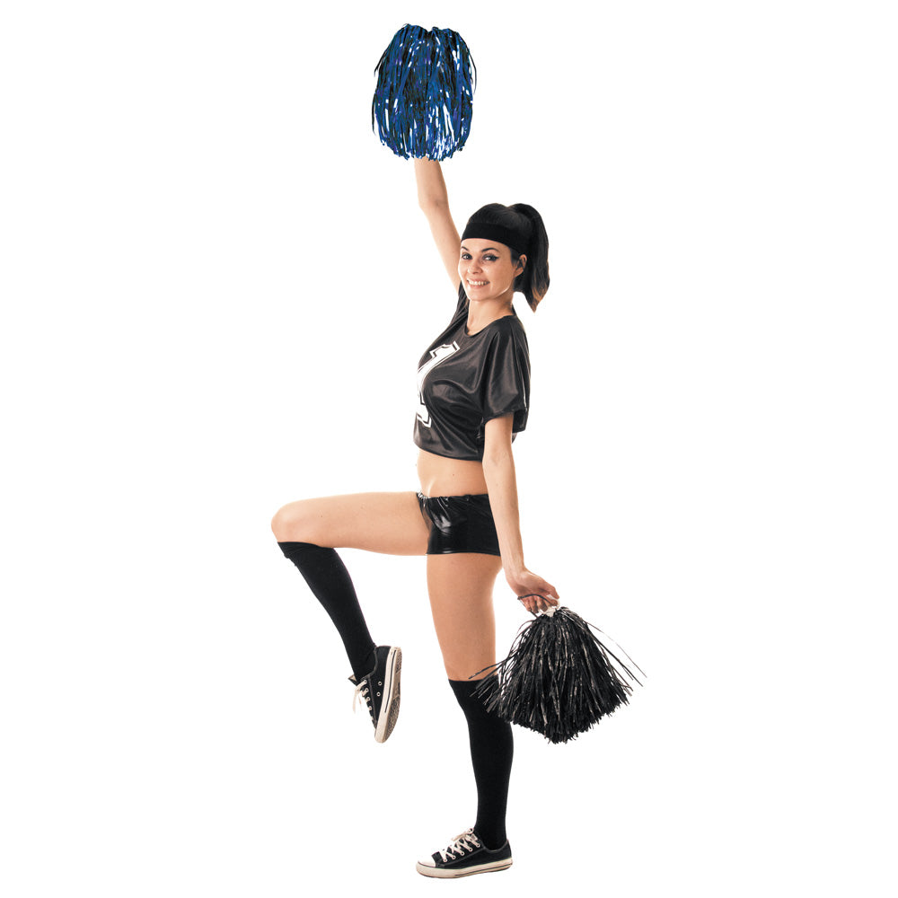 POMPOM METALISEE X2 BLEU