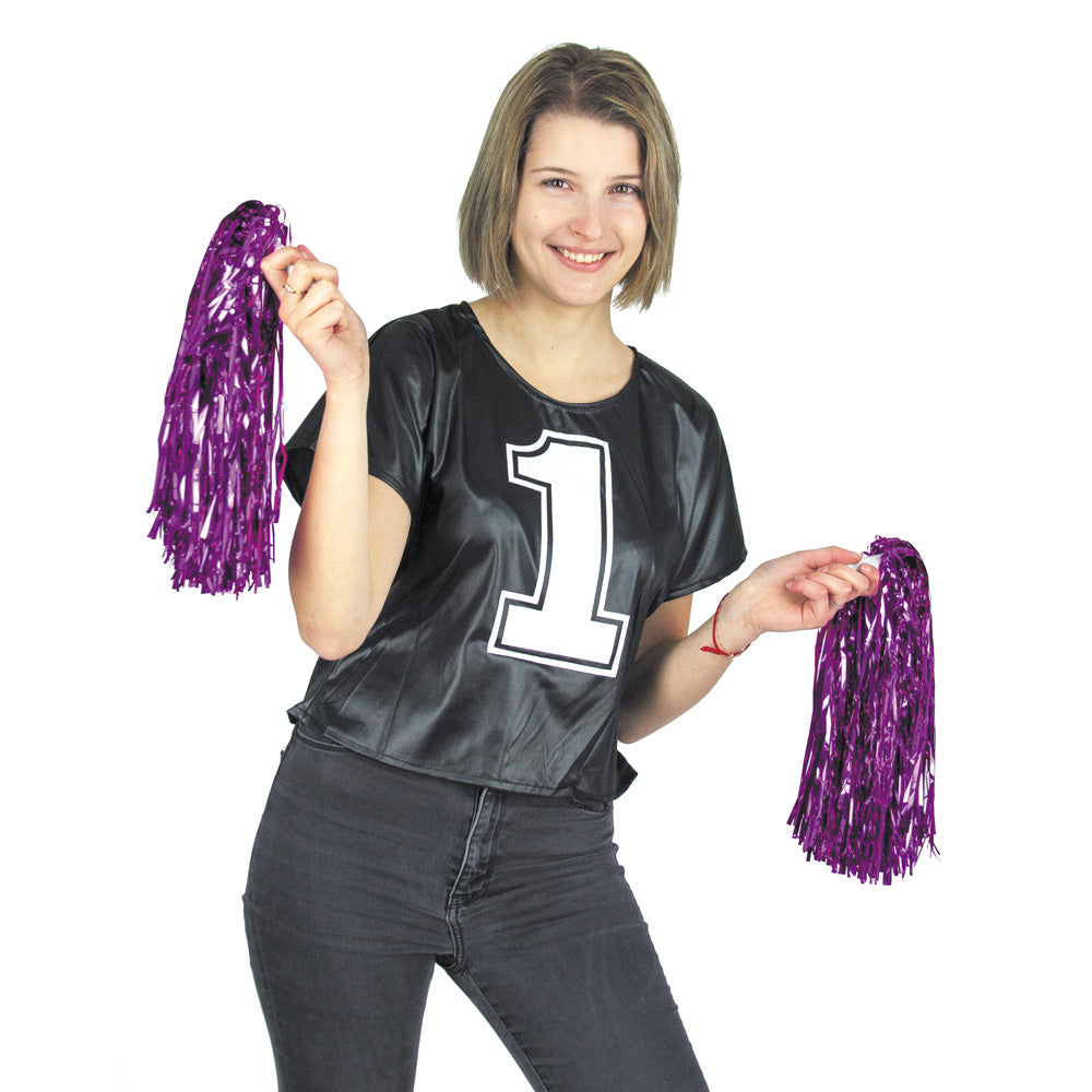 POMPOM METALISEE X2 ROSE