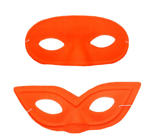 masque pvc loup néon fluo orange mix