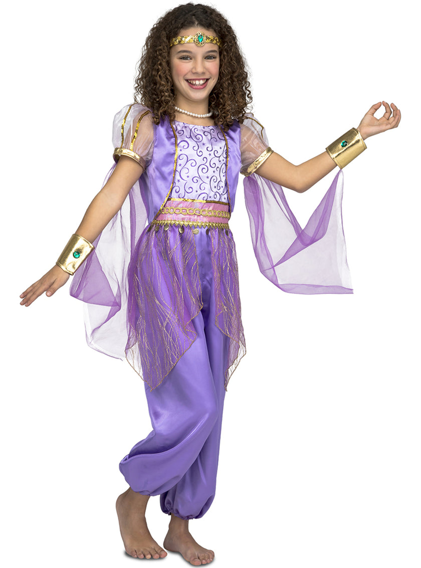Déguisement princesse orientale violet fille