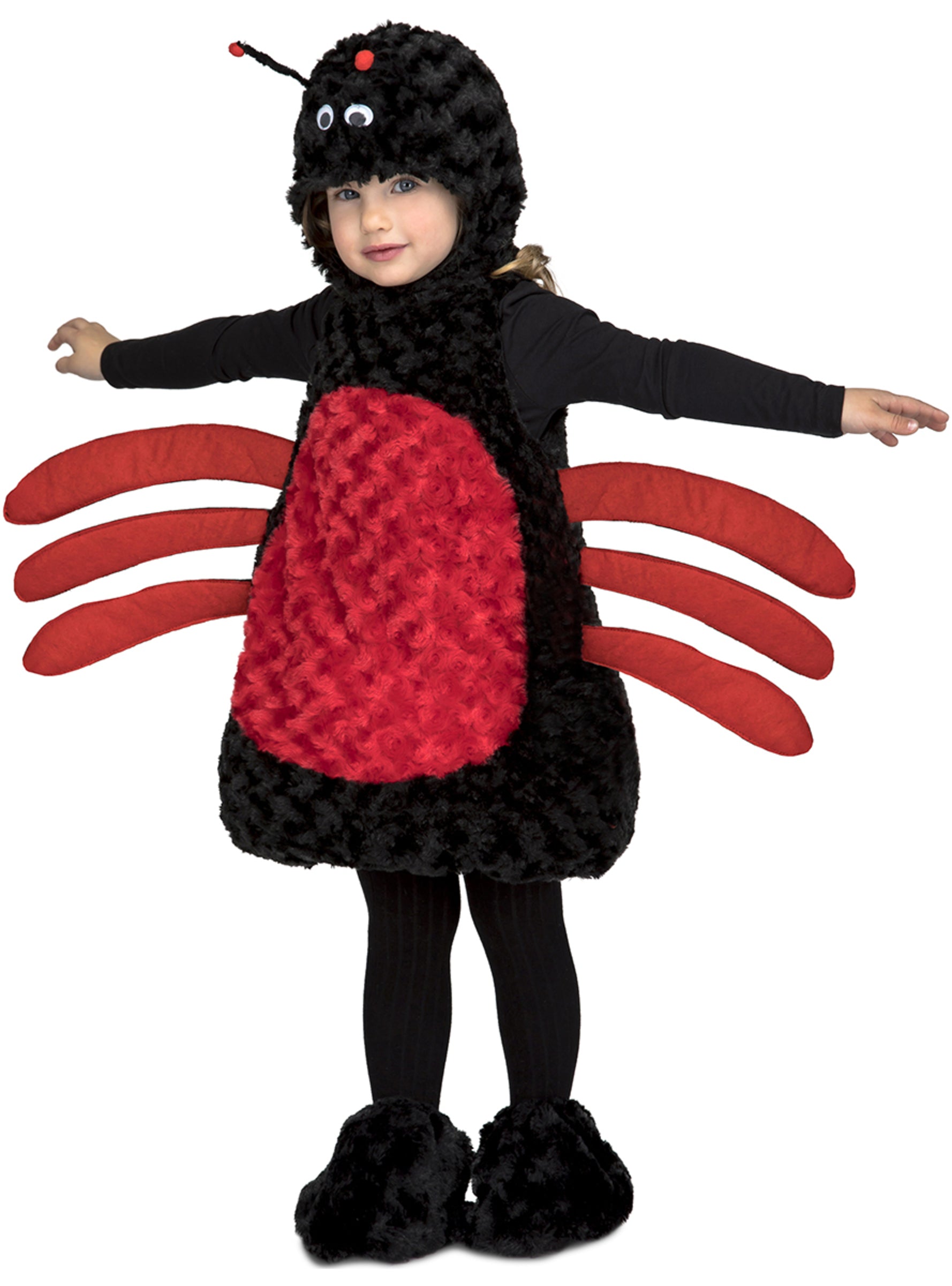 Déguisement araignée peluche noir enfant