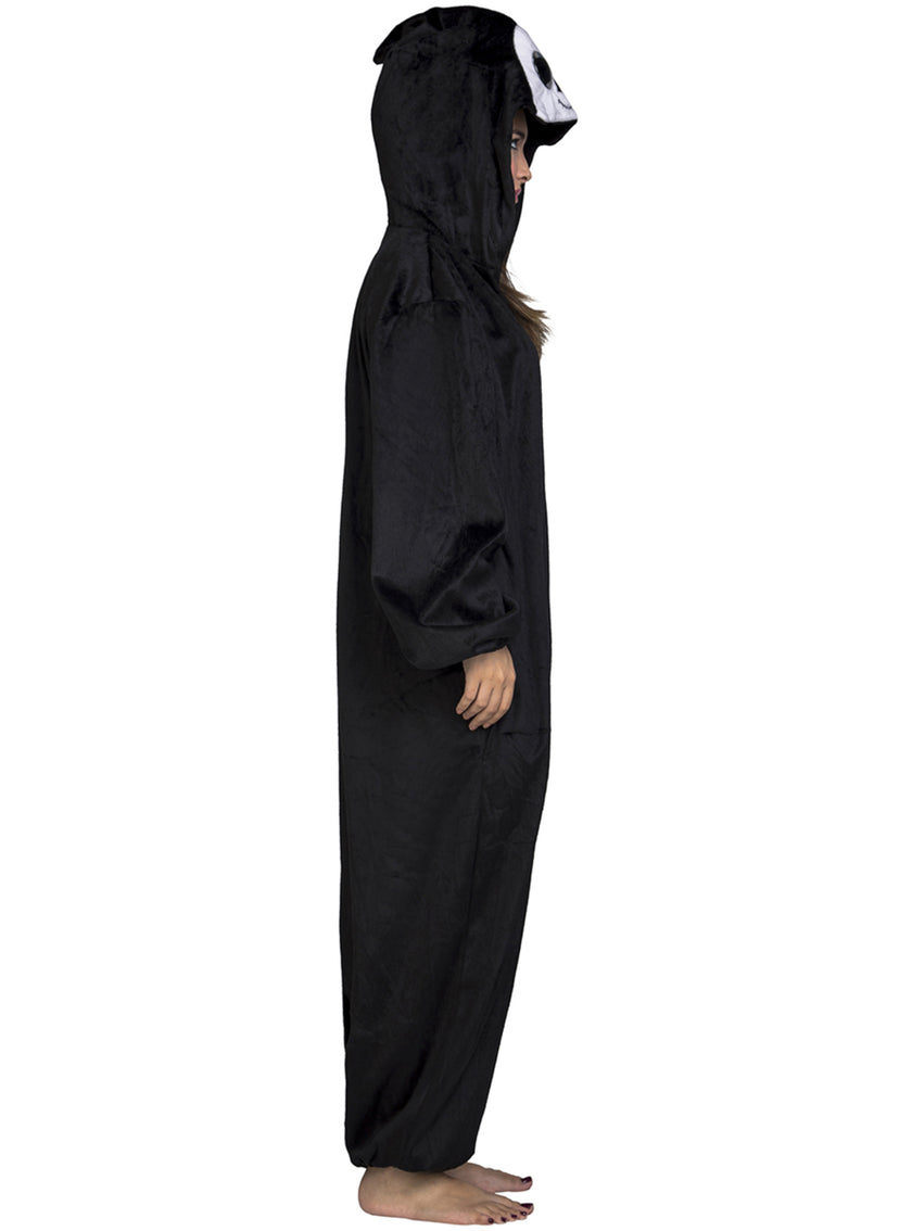 Déguisement fantôme grands yeux onesie adulte