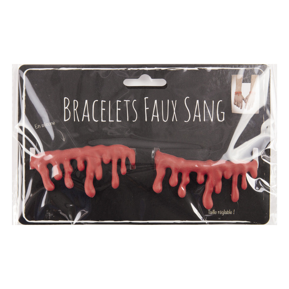 BRACELETS X2 FAUX SANG