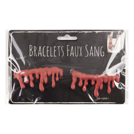 BRACELETS X2 FAUX SANG