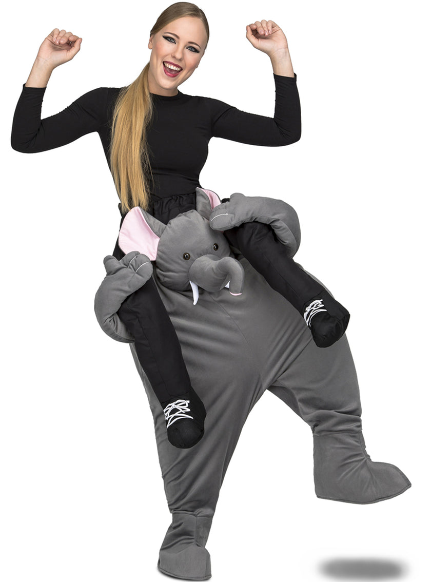 Déguisement éléphant gris porte-moi adulte