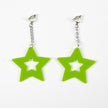 BOUCLES D'OREILLES NEON STAR X2 VERT