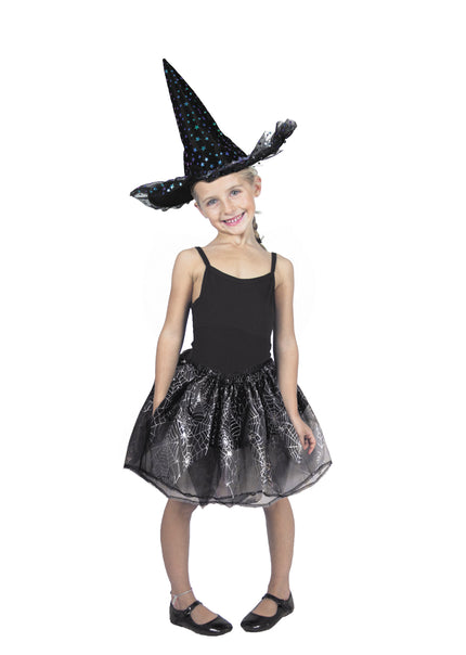 CHAPEAU SORCIERE ETOILES IRISEES LUXE ENFANT