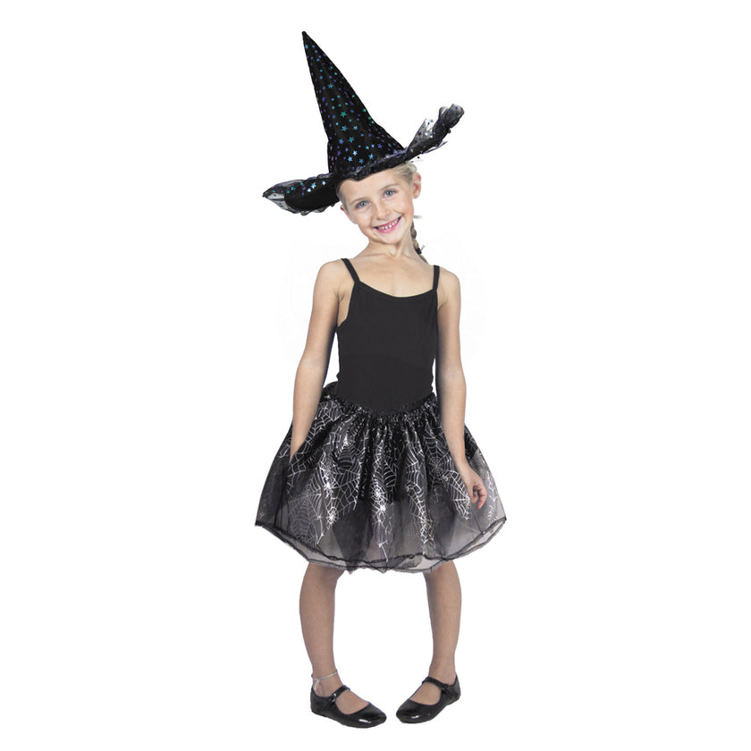 CHAPEAU SORCIERE ETOILES IRISEES LUXE ENFANT
