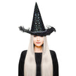 CHAPEAU SORCIERE ETOILES IRISEES LUXE ADULTE