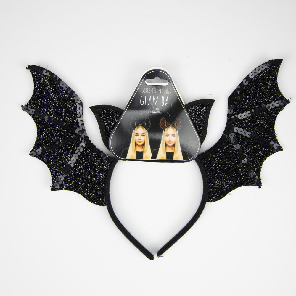 SERRE TETE SEQUINS GLAM BAT