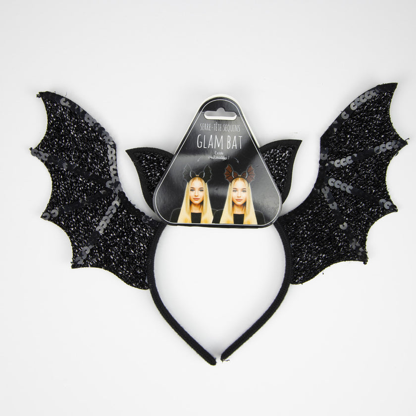 SERRE TETE SEQUINS GLAM BAT