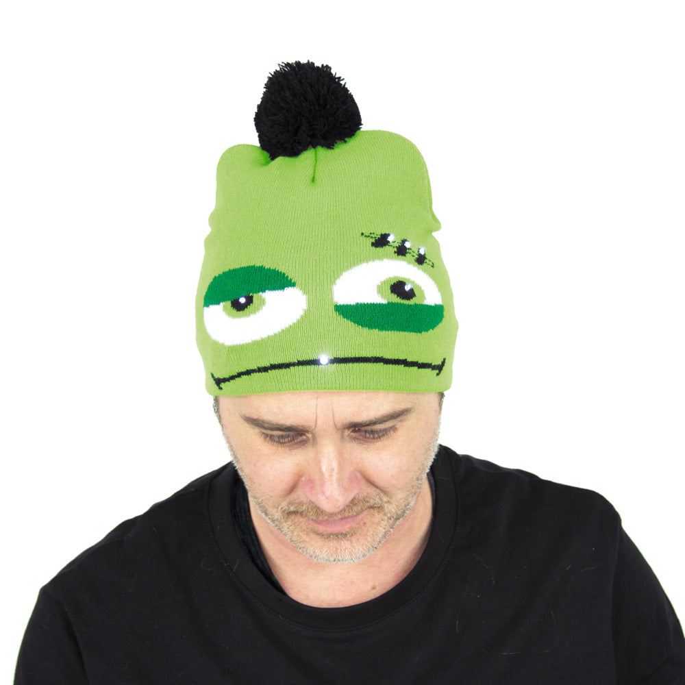 BONNET TRICOT MONSTRE LUMINEUX