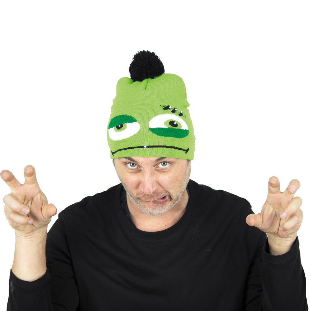 BONNET TRICOT MONSTRE LUMINEUX