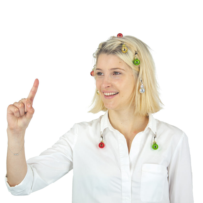 CLIPS BOULES DE NOEL X 9