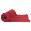 CHEMIN DE TABLE VOILE DE COTON ROUGE 300X30CM