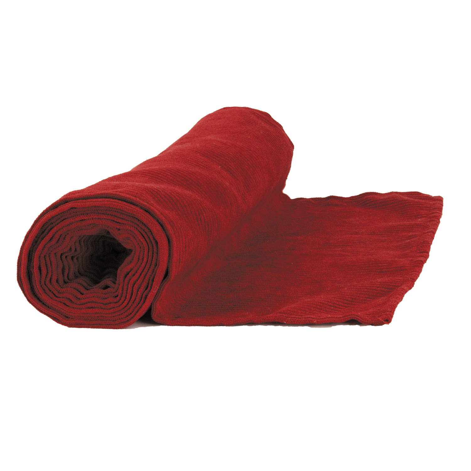 CHEMIN DE TABLE VELOURS COTELE ROUGE 300X30CM