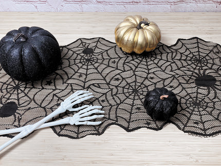 CHEMIN DE TABLE DENTELLE HALLOWEEN 41x178CM