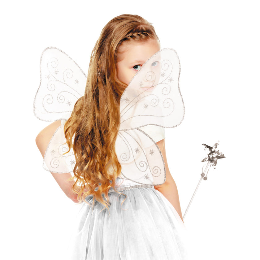 SET FEE PAILLETTE ARGENT ENFANT