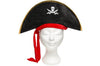 chapeau de pirate avec ruban rouge pour enfant