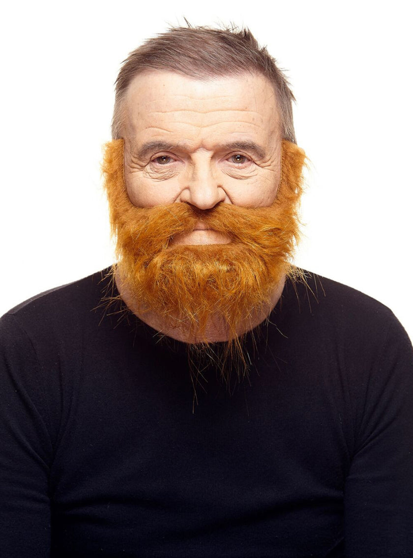 Moustache et barbe super fournie rousses