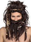 Perruque homme des cavernes châtain homme